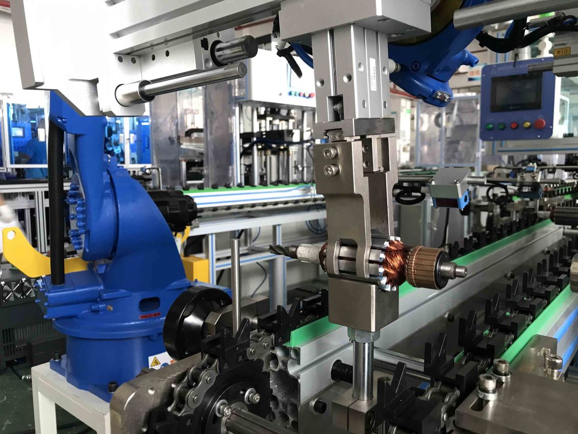 江苏工具电机机器人自动化生产线
